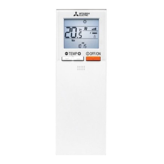 Mitsubishi Electric PAR-SL100A-E Installation Manual