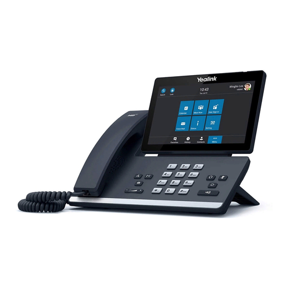 Yealink T58A-Skype for Business Quick Start Manual