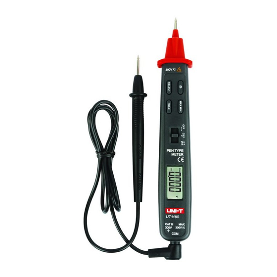 UNI-T UT118A Operating Manual