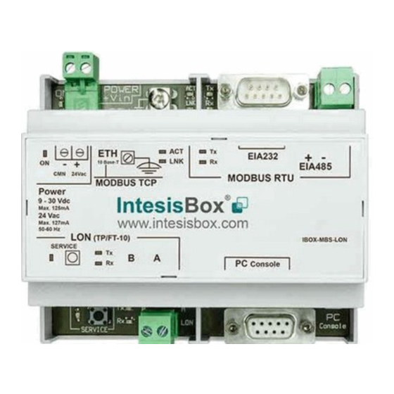 IntesisBox MBS-LON Installation Manual