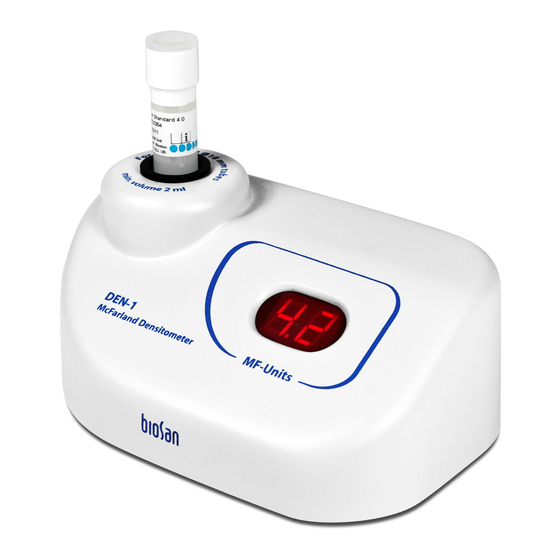 Biosan DEN-1 Operating Manual