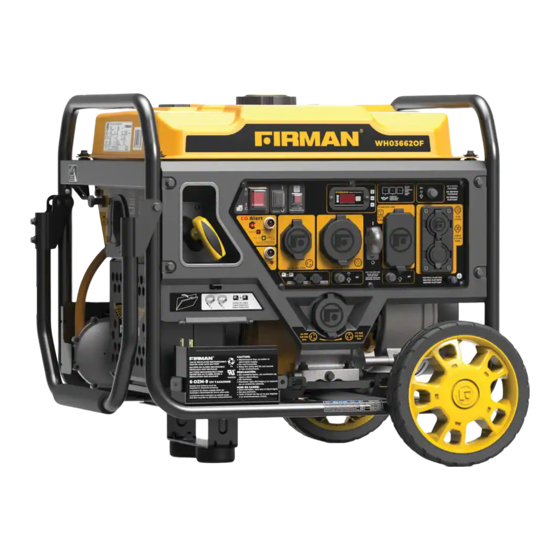 Firman WH03662OF Operator's Manual