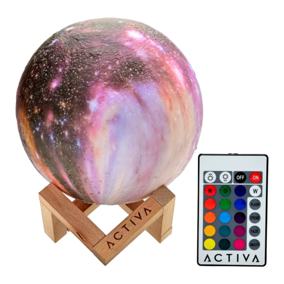 Activa MOON LAMP GALAXY NIGHT LIGHT User Manual