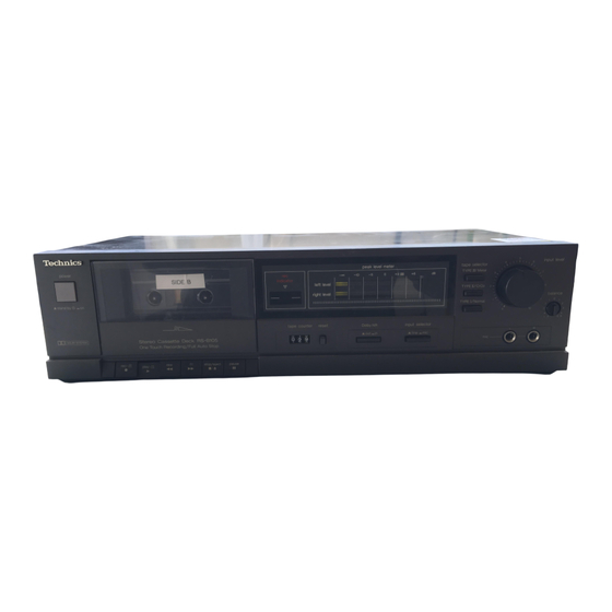 Technics RS-B105 Service Manual