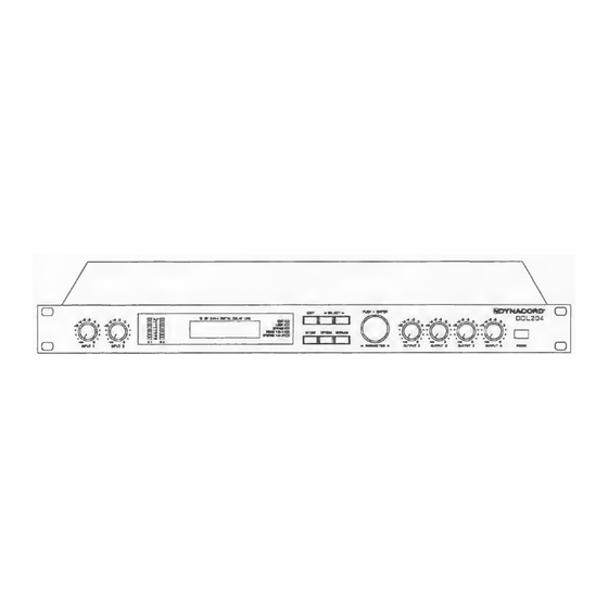 Dynacord DDL 204 User Manual