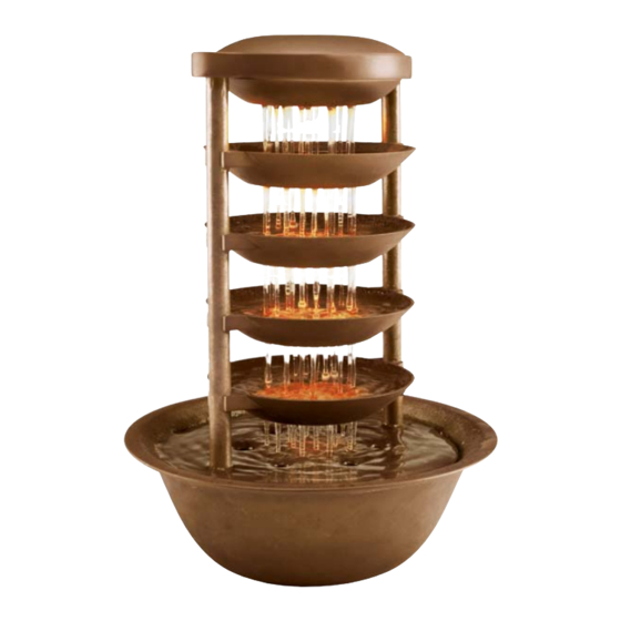 HoMedics EnviraScape Tabletop Relaxation Fountain WFL-ETN Instruction Manual And Warranty