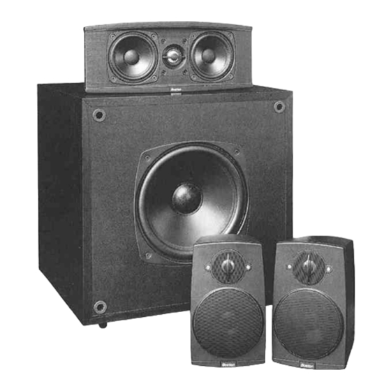Boston Acoustics Micro90t Manual