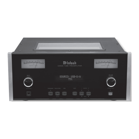 McIntosh C2500 Connection Diagram