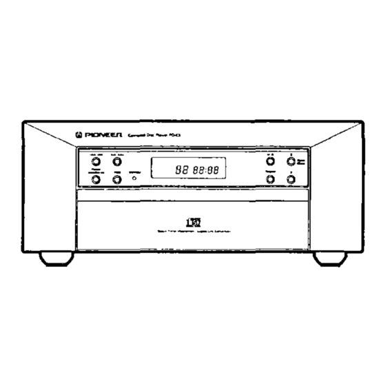 Pioneer PD-C3 Service Manual