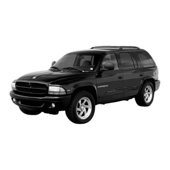 Dodge durango 2001 Owner's Installation Manual