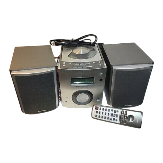 Grundig VERTIGA UMS 5100 Stereo System Manuals