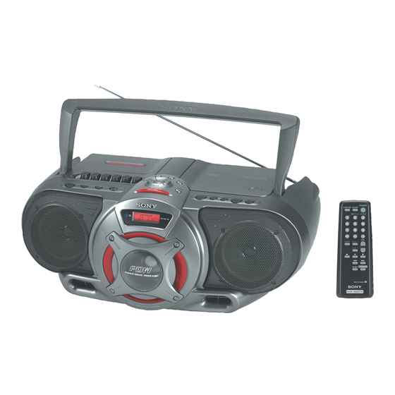 Sony CFD-G55 Marketing Specifications