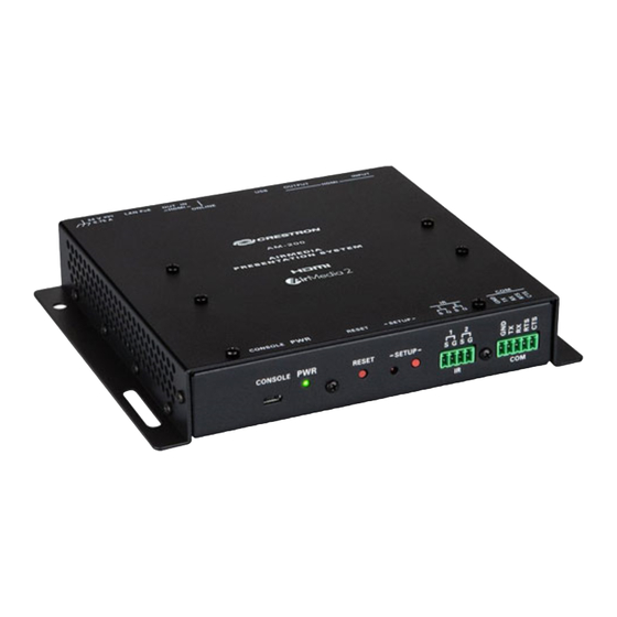 Crestron AirMedia Presentation System 200 Quick Start Manual