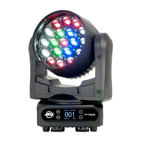 ADJ VIZI WASH Z19 User Manual