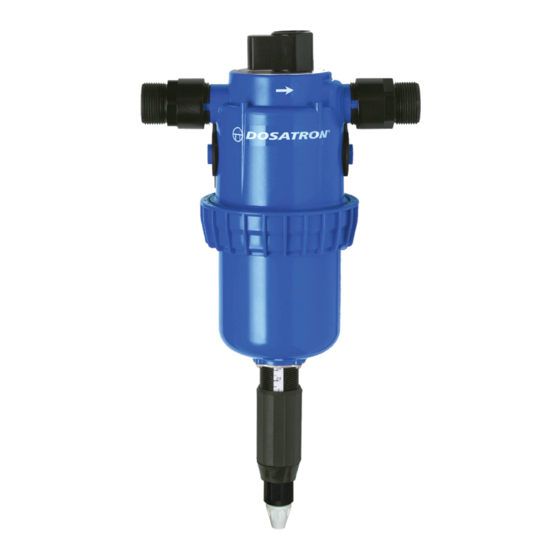 dosatron D45 Series Quick Start Manual