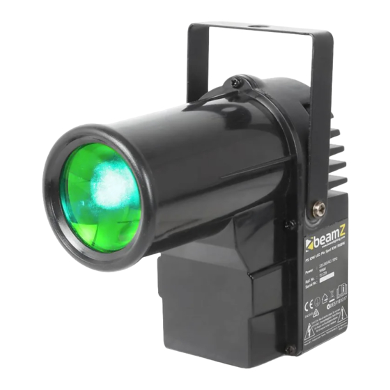Beamz professional PS10W Instruction Manual