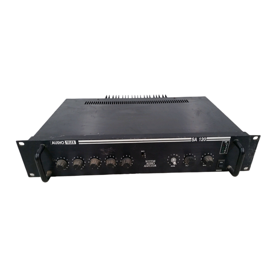 AUDIO TELEX SA120-1 Operation Manual