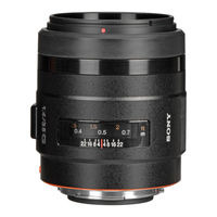 Sony SAL-35F14G - 35mm f/1.4 Aspherical G Series Standard Zoom Lens Service Manual