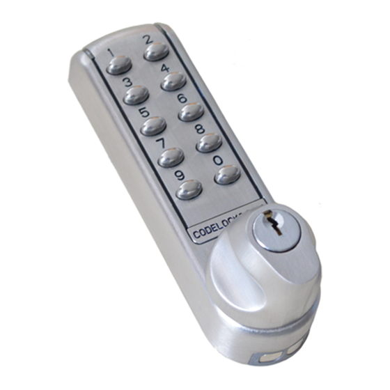 CODELOCKS CL2000 Programming And Operating Instructions