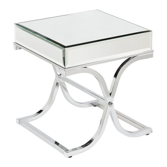 SEI Ava Mirror End Table Assembly Instructions