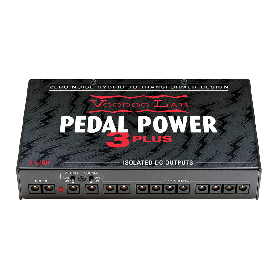Voodoo Lab Pedal Power 3 Plus Manual
