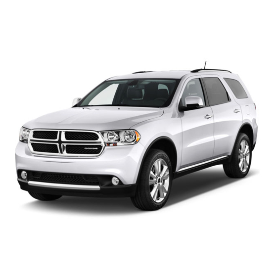 Dodge 2011 Durango User Manual