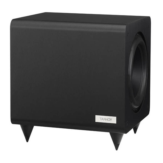 Tannoy TS2.8 Owner's Manual