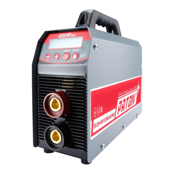 Paton VDI 160 PRO Manual