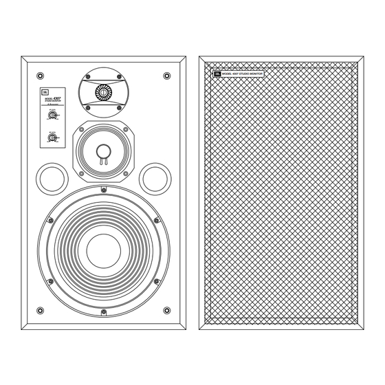 Harman JBL 4307 Owner's Manual