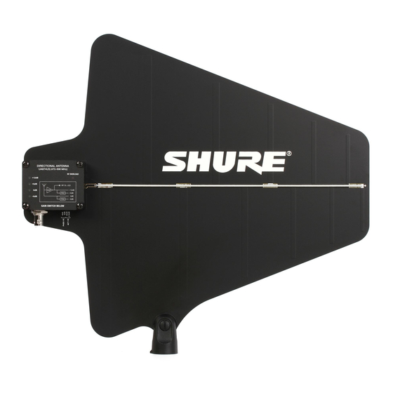 Shure UA874 User Manual