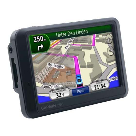 Garmin nuvi 765 Owner's Manual