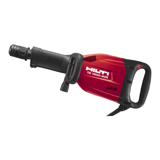 Hilti TE 1000-AVR Operating Instructions Manual