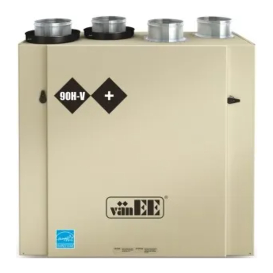 vanEE HRV 90H-V Heat Recovery Ventilator Manuals