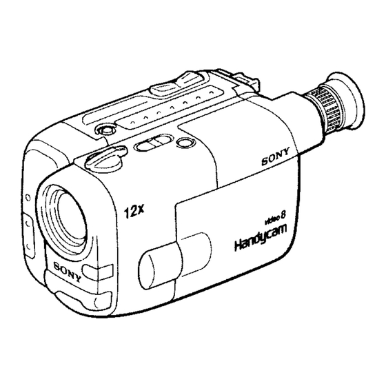 Sony CCD-TRV30 Operation Manual  (primary manual) Operation Manual