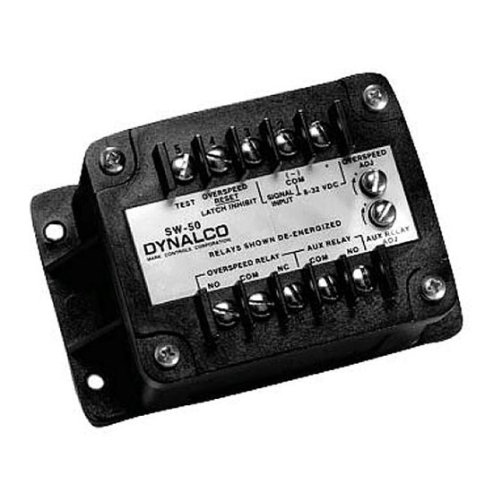 Dynalco SW-50 Installation And Calibration Manual