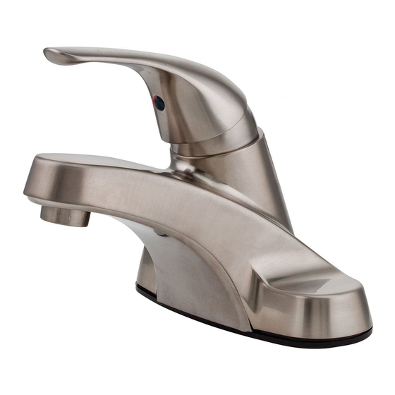 Pfister Pfirst Series LJ142 Series Quick Start Manual