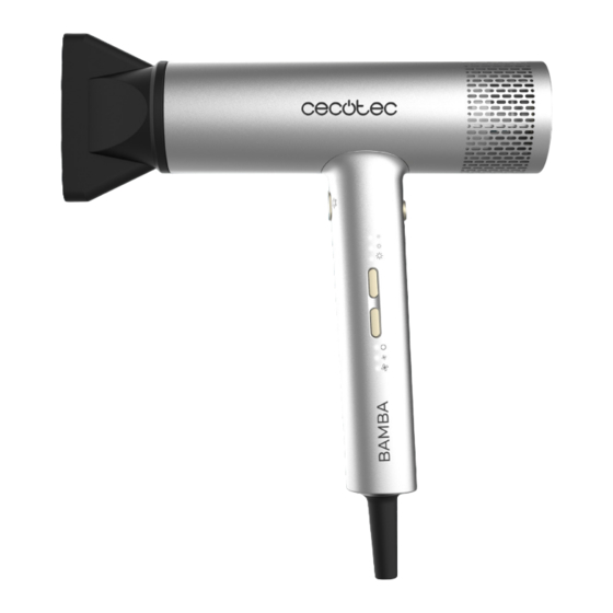 cecotec BAMBA IONICARE ROCKSTAR ALUMINUM Instruction Manual