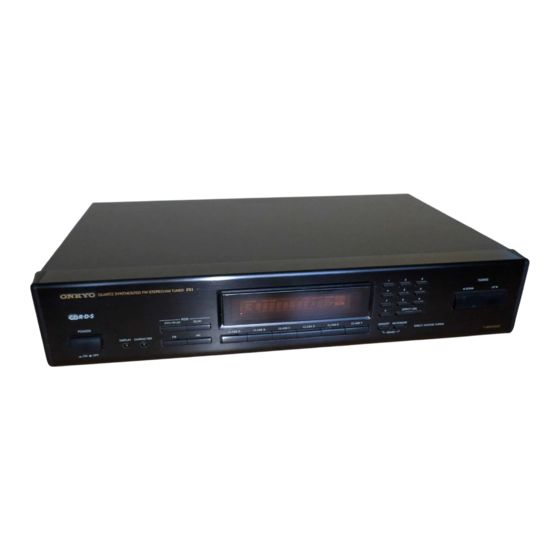 Onkyo T-430RDS Instruction Manual