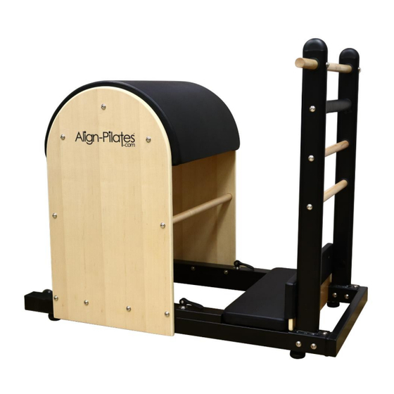 Align-Pilates Ladder Barrel RC Assembly Instructions Manual