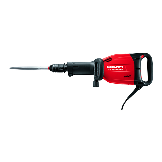 Hilti TE 1000-AVR Original Operating Instructions