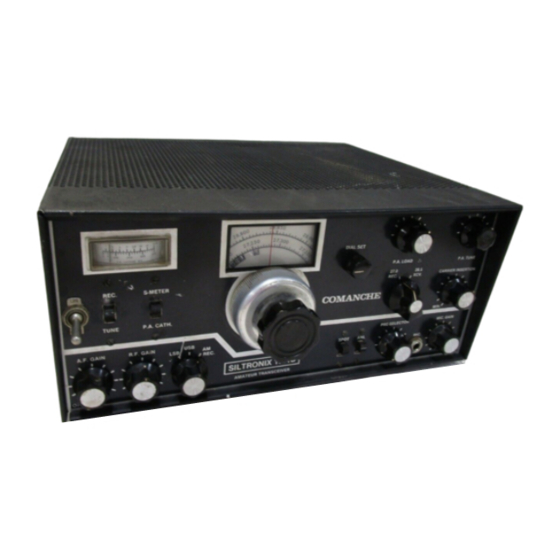 SILTRONIX 1011D Installation, Operation And Maintanance