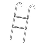 SPORTSPOWER Trampoline Ladder for 8FT/10FT Assembly Instructions