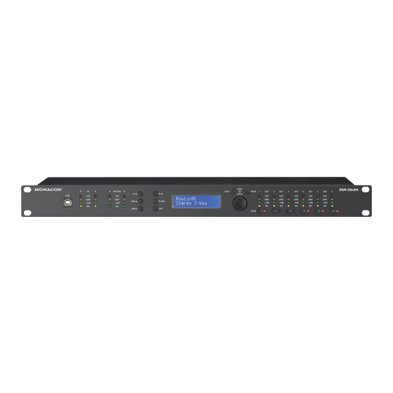 Monacor DSM-26LAN Additional Information