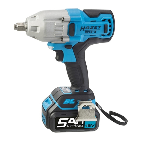HAZET-WERK 9212-3 Operating	 Instruction
