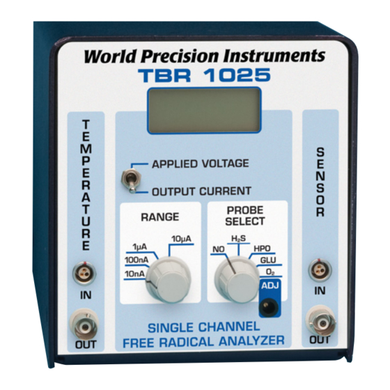 WPI ISO-H2S-2 Instruction Manual