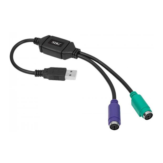 SIIG USB-to-PS/2 Adapter Quick Installation Manual