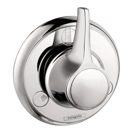 Hans Grohe Metris C 15934 1 Series Installation/User Instructions/Warranty