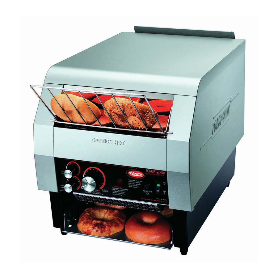 Hatco Toast-Qwik TQ-10 Replacement Parts List Manual