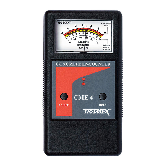 TRAMEX CME 4 Quick Start Manual