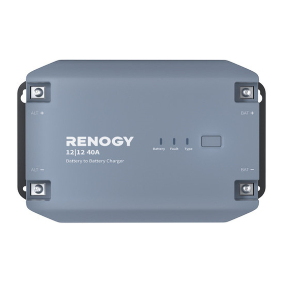 Renogy RBC20D1U Quick Manual